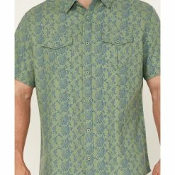 Brothers & Sons Men's Floral Print Short Sleeve Button-Down Western Shirt  -Brothers + Sons shop 2000364570 300 P3