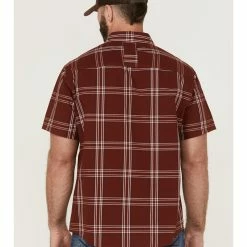 Brothers & Sons Men's Performance Red Large Plaid Short Sleeve Button-Down Western Shirt 10 Brothers & Sons Men's Performance Red Large Plaid Short Sleeve Button-Down Western Shirt -Brothers + Sons shop 2000364571 600 P4