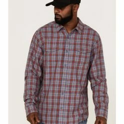 Brothers & Sons Men's Plaid Indigo Long Sleeve Button-Down Western Shirt 11 Brothers & Sons Men's Plaid Indigo Long Sleeve Button-Down Western Shirt -Brothers + Sons shop 2000365112 402 P1 1