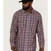 Brothers & Sons Men's Plaid Indigo Long Sleeve Button-Down Western Shirt 1 Brothers & Sons Men's Plaid Indigo Long Sleeve Button-Down Western Shirt -Brothers + Sons shop 2000365112 402 P1