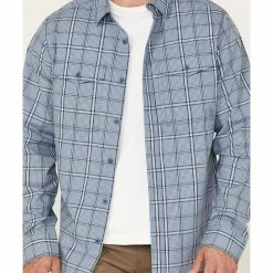 Brothers & Sons Men's Plaid Performance Long Sleeve Button-Down Western Shirt  -Brothers + Sons shop 2000365116 450 P3