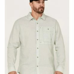 Brothers & Sons Men's Performance Solid Green Long Sleeve Button-Down Western Shirt 11 Brothers & Sons Men's Performance Solid Green Long Sleeve Button-Down Western Shirt -Brothers + Sons shop 2000365121 300 P1 1