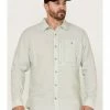 Brothers & Sons Men's Performance Solid Green Long Sleeve Button-Down Western Shirt 1 Brothers & Sons Men's Performance Solid Green Long Sleeve Button-Down Western Shirt -Brothers + Sons shop 2000365121 300 P1