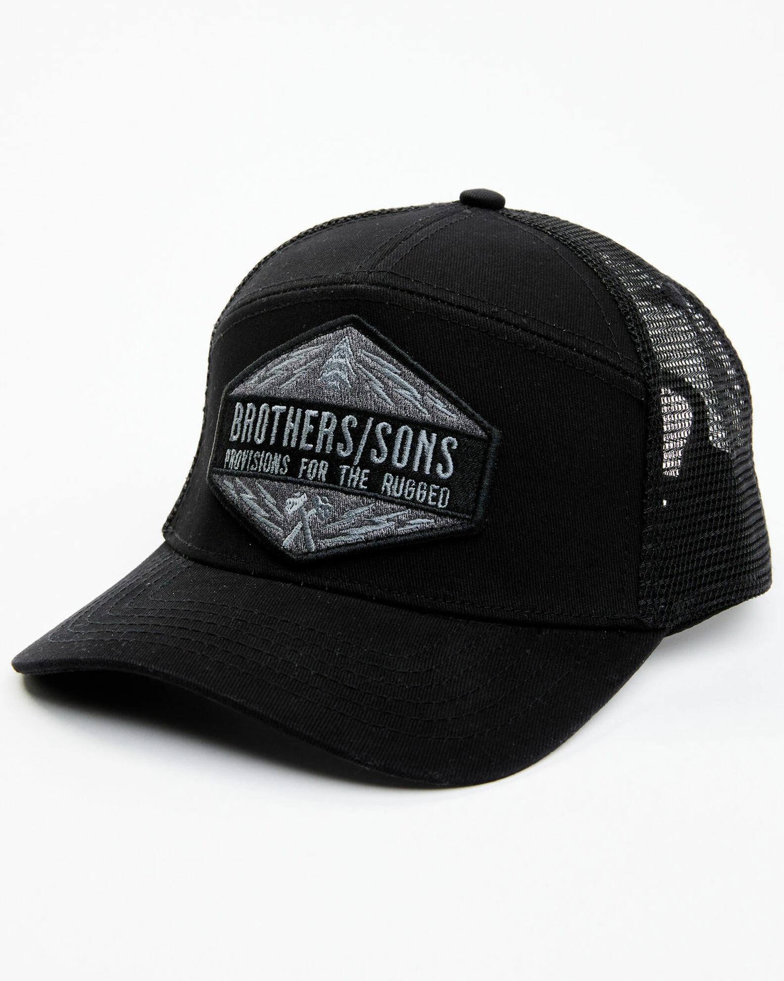 Brothers & Sons Men's Provisons For The Rugged Patch Mesh-Back Ball Cap 2 Brothers & Sons Men's Provisons For The Rugged Patch Mesh-Back Ball Cap