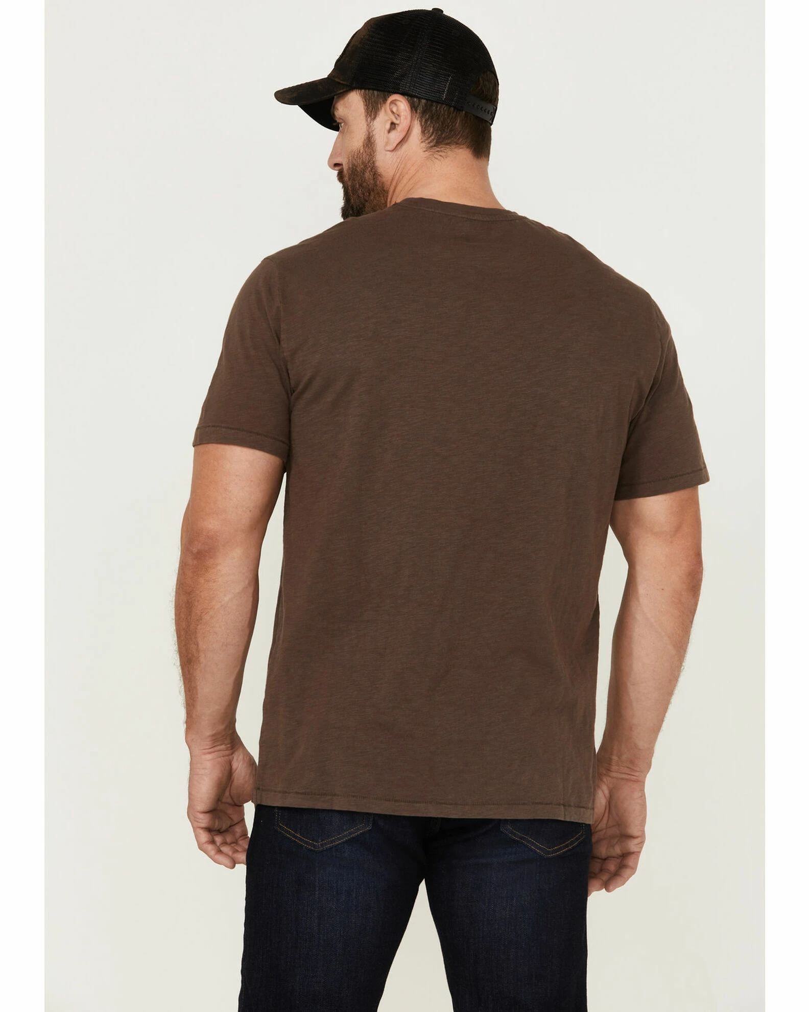 Brothers & Sons Men's Weathered Diamond Logo Slub Graphic T-Shirt 6 Brothers & Sons Men's Weathered Diamond Logo Slub Graphic T-Shirt - Image 4