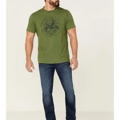 Brothers & Sons Men's Eagle Slub Circle Graphic T-Shirt   -Brothers + Sons shop 2000365475 300 P2