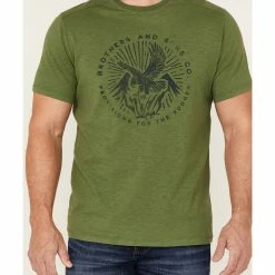 Brothers & Sons Men's Eagle Slub Circle Graphic T-Shirt   -Brothers + Sons shop 2000365475 300 P3