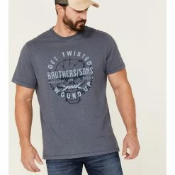 Brothers & Sons Men's Twisted Slub Skull Graphic T-Shirt