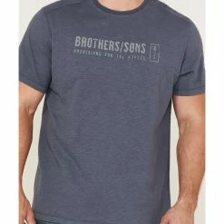 Brothers & Sons Men's Mercentile Weathered Slub Graphic Short Sleeve T-Shirt  -Brothers + Sons shop 2000365478 400 P3