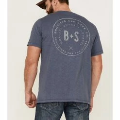 Brothers & Sons Men's Mercentile Weathered Slub Graphic Short Sleeve T-Shirt  -Brothers + Sons shop 2000365478 400 P4