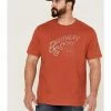 Brothers & Sons Men's Mercentile Light Red Weathered Slub Graphic Short Sleeve T-Shirt  -Brothers + Sons shop 2000365479 800 P1