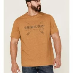 Brothers & Sons Men's Provisions Weathered Slub Graphic Short Sleeve T-Shirt 