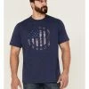 Brothers & Sons Men's Navy Badge Slub Graphic Short Sleeve T-Shirt 1 Brothers & Sons Men's Navy Badge Slub Graphic Short Sleeve T-Shirt -Brothers + Sons shop 2000365499 410 P1