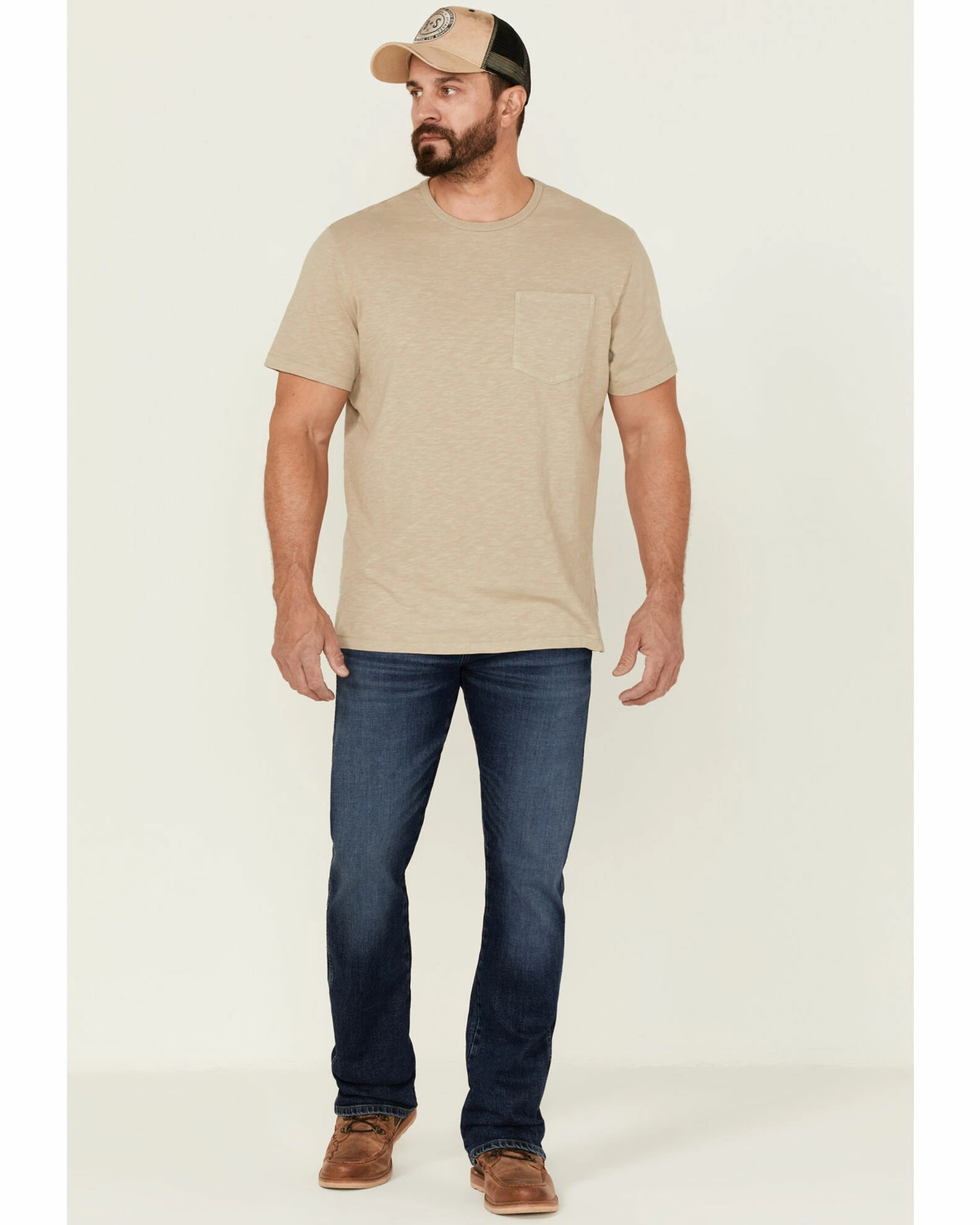 Brothers & Sons Men's Basic Pocket T-Shirt Sand 4 Brothers & Sons Men's Basic Pocket T-Shirt Sand - Image 2