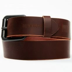 Brothers & Sons Men's Miles City Leather Belt
