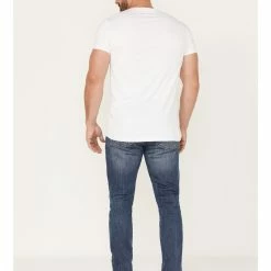 Brothers & Sons Men's Wilder Wash Stretch Slim Tapered Jeans  Dark Medium Wash -Brothers + Sons shop 2000373082 415 P3