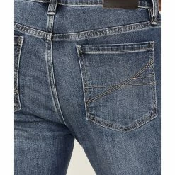 Brothers & Sons Men's Wilder Wash Stretch Slim Tapered Jeans  Dark Medium Wash -Brothers + Sons shop 2000373082 415 P4