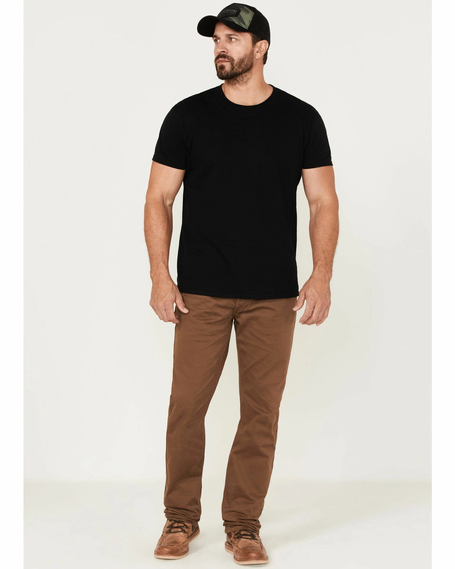 Brothers & Sons Men's Black Whiskey Wash Stretch Slim Straight Jeans Tan 2 Brothers & Sons Men's Black Whiskey Wash Stretch Slim Straight Jeans Tan