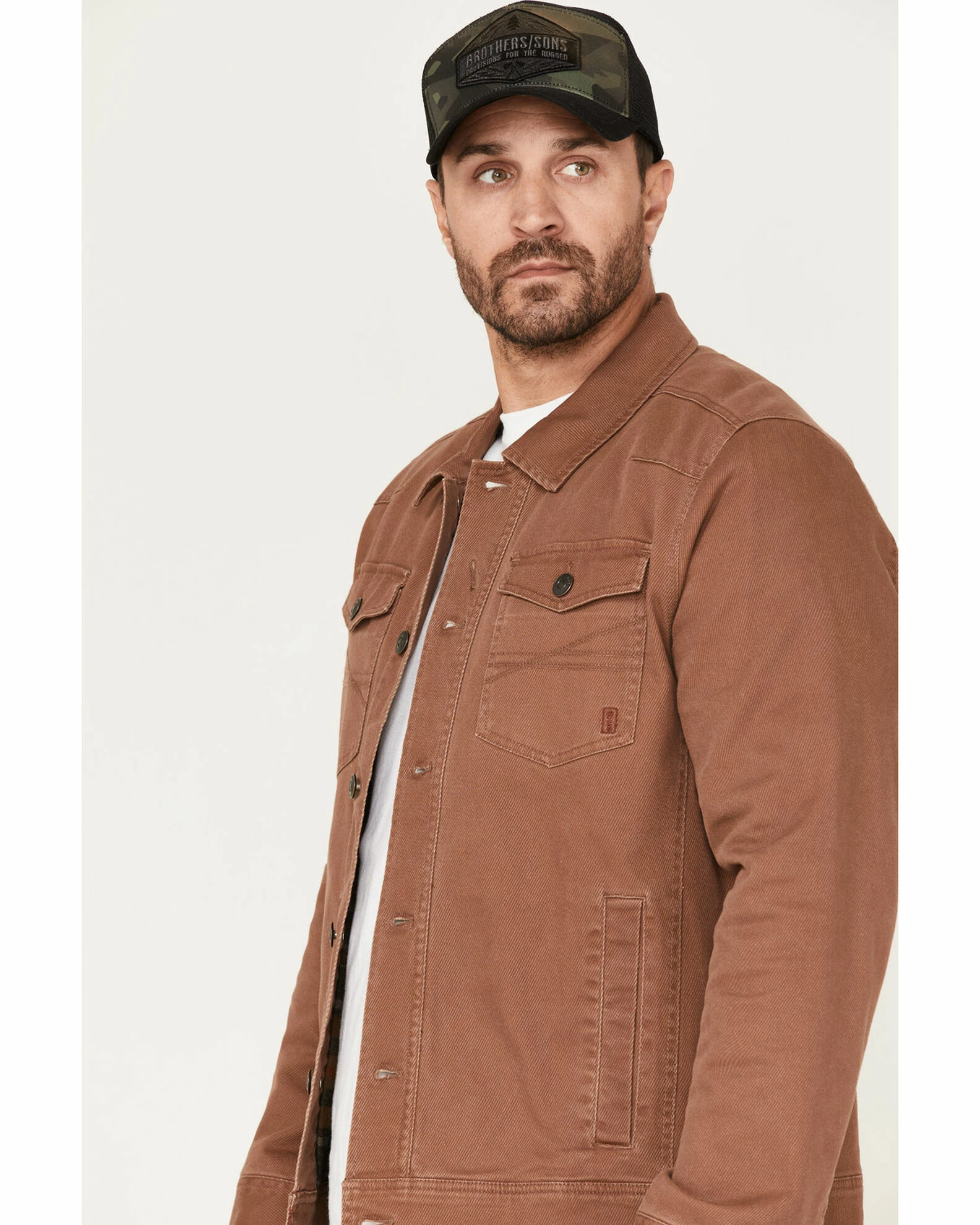 Brothers & Sons Men's Calvary Trucker Blanket-Lined Jacket Camel 4 Brothers & Sons Men's Calvary Trucker Blanket-Lined Jacket Camel - Image 2