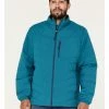 Brothers & Sons Men's Performance Lightweight Puffer Packable Jacket Teal -Brothers + Sons shop 2000373320 442 P1