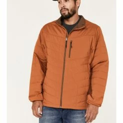Brothers & Sons Men's Performance Lightweight Puffer Packable Jacket Orange 11 Brothers & Sons Men's Performance Lightweight Puffer Packable Jacket Orange -Brothers + Sons shop 2000373321 800 P1 1