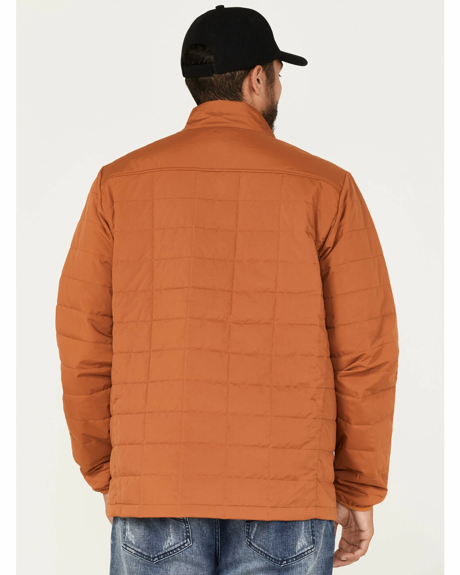 Brothers & Sons Men's Performance Lightweight Puffer Packable Jacket Orange 6 Brothers & Sons Men's Performance Lightweight Puffer Packable Jacket Orange - Image 4