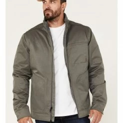 Brothers & Sons Men's Concealed Carry Sherpa Lined Jacket Grey