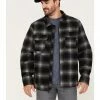 Brothers & Sons Men's Wool Full Zip Plaid Print Jacket Black -Brothers + Sons shop 2000373325 001 P1