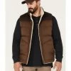 Brothers & Sons Men's Reversible Sherpa Down Vest Brown -Brothers + Sons shop 2000373327 200 P1