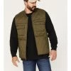 Brothers & Sons Men's Quilted Varsity Vest Olive -Brothers + Sons shop 2000373329 341 P1