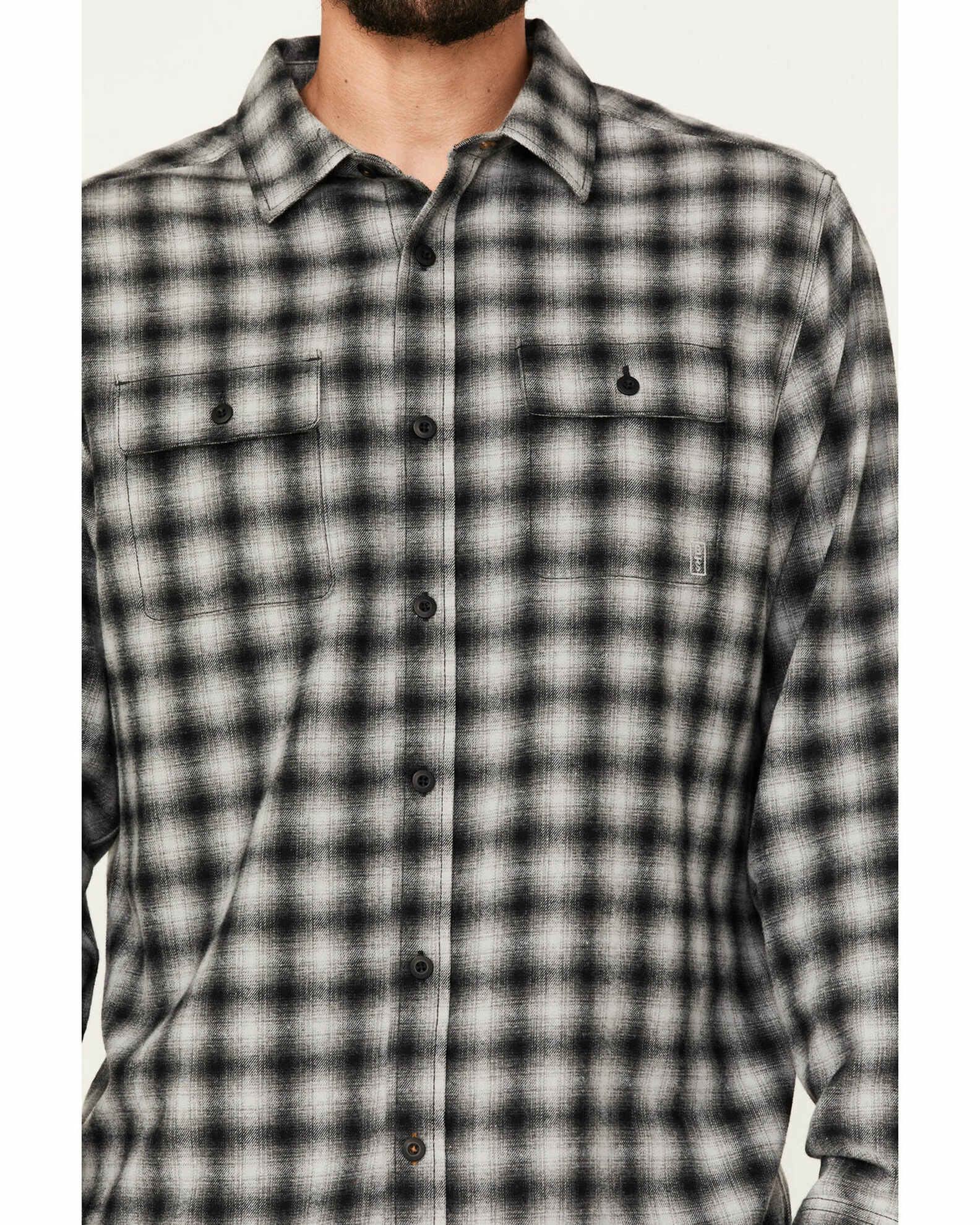 Brothers & Sons Men's Everyday Plaid Button-Down Western Flannel Shirt Black 5 Brothers & Sons Men's Everyday Plaid Button-Down Western Flannel Shirt Black - Image 3