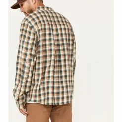Brothers & Sons Men's Casual Teal Plaid Long Sleeve Button-Down Western Shirt  -Brothers + Sons shop 2000374010 442 P4