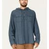 Brothers & Sons Men's Striped Pullover Hooded Long Sleeve Western Flannel Shirt  Blue -Brothers + Sons shop 2000374011 400 P1