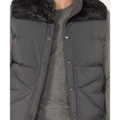 Brothers & Sons Men's Reversible Sherpa Down Vest Black -Brothers + Sons shop 2000374087 001 P3