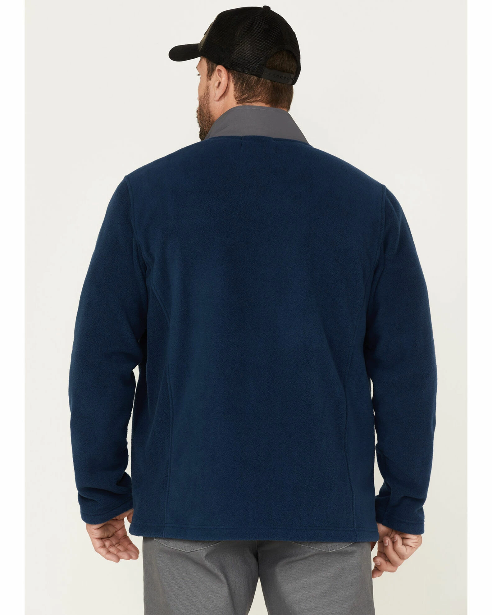 Brothers & Sons Men's Polar Fleece Zip Sweatshirt Blue 6 Brothers & Sons Men's Polar Fleece Zip Sweatshirt Blue - Image 4