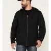 Brothers & Sons Heavy Weathered Hooded Sweatshirt For Men's Black -Brothers + Sons shop 2000374230 001 P1