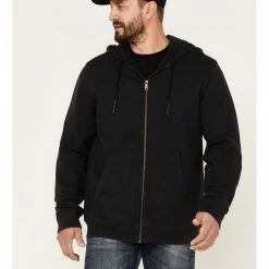 Brothers & Sons Heavy Weathered Hooded Sweatshirt For Men's Black