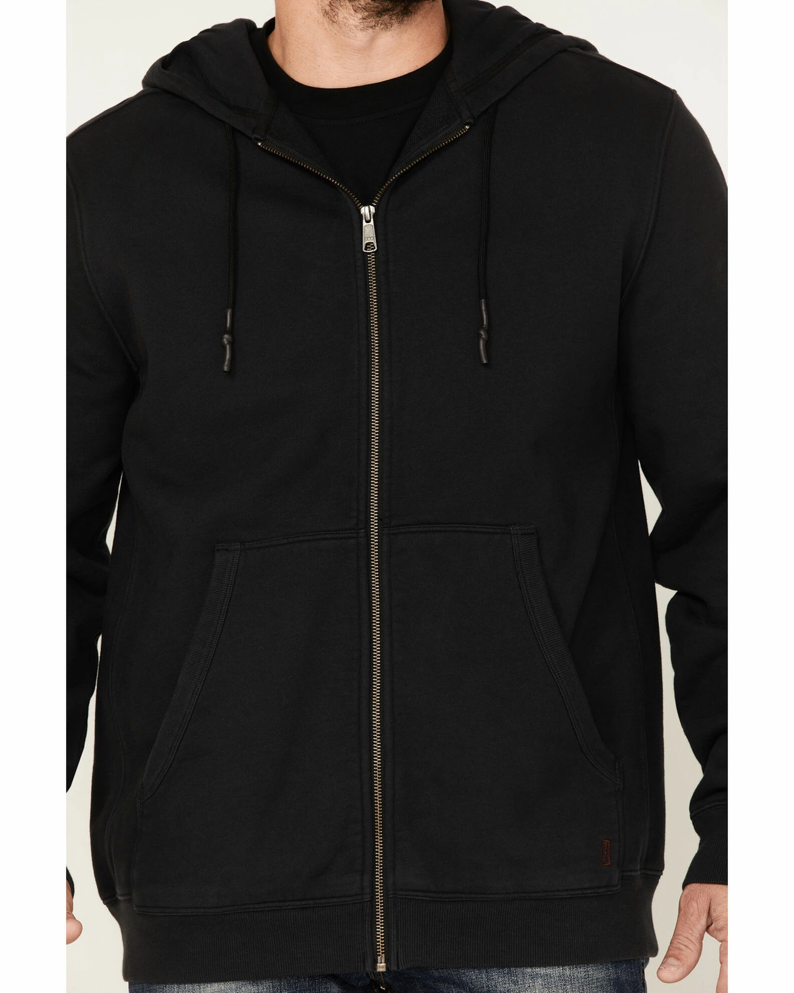 Brothers & Sons Heavy Weathered Hooded Sweatshirt For Men's Black 4 Brothers & Sons Heavy Weathered Hooded Sweatshirt For Men's Black - Image 3