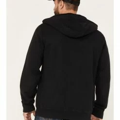 Brothers & Sons Heavy Weathered Hooded Sweatshirt For Men's Black 9 Brothers & Sons Heavy Weathered Hooded Sweatshirt For Men's Black -Brothers + Sons shop 2000374230 001 P4