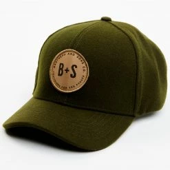 Brothers & Sons Men's Circle Patch Baseball Cap Olive