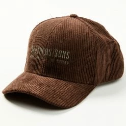 Brothers & Sons Men's Corduroy Baseball Cap Brown