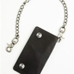 Brothers & Sons Men's Chain Wallet Black