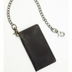 Brothers & Sons Men's Chain Wallet Black -Brothers + Sons shop 2000374594 001 P3