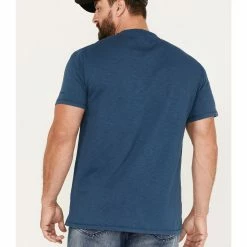 Brothers & Sons Men's Mountain Range Circle Graphic T-Shirt  Blue -Brothers + Sons shop 2000374876 400 P4