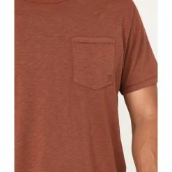 Brothers & Sons Men's Solid Basic Pocket T-Shirt  Dark Orange -Brothers + Sons shop 2000374882 801 P3