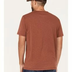 Brothers & Sons Men's Solid Basic Pocket T-Shirt  Dark Orange -Brothers + Sons shop 2000374882 801 P4