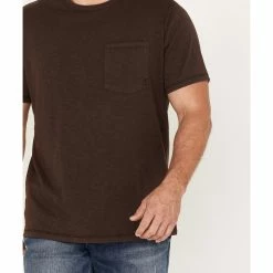 Brothers & Sons Men's Basic Pocket T-Shirt  Dark Brown -Brothers + Sons shop 2000374883 201 P3