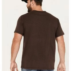 Brothers & Sons Men's Basic Pocket T-Shirt  Dark Brown -Brothers + Sons shop 2000374883 201 P4