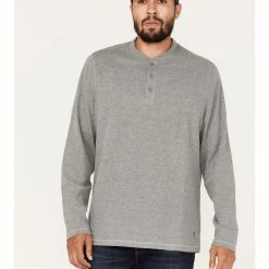 Brothers & Sons Men's Henley Thermal T-Shirt Charcoal 11 Brothers & Sons Men's Henley Thermal T-Shirt Charcoal -Brothers + Sons shop 2000375470 022 P1 1