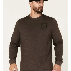 Brothers & Sons Men's Ride A Mule Long Sleeve T-Shirt Dark Brown 11 Brothers & Sons Men's Ride A Mule Long Sleeve T-Shirt Dark Brown -Brothers + Sons shop 2000375471 201 P1 1